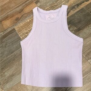 Aerie Light Purple Ribbed Tank Top